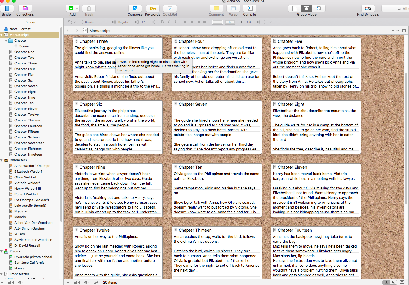 benefits writing using scrivener